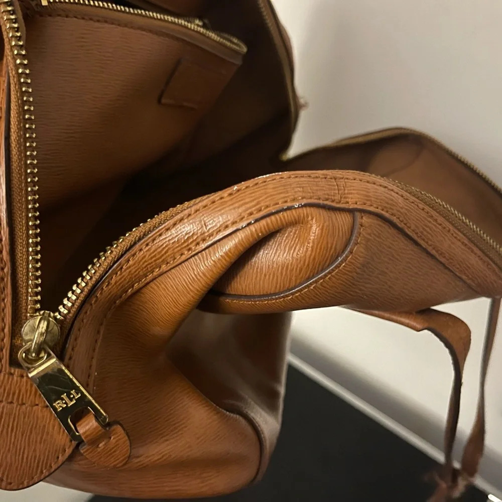 Ralph Lauren leather bag chic classic vintage - Picture 7 of 15